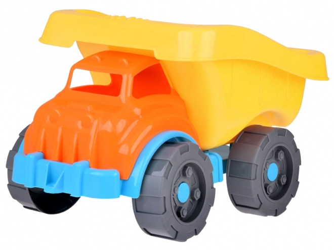 Large Dump Truck Sand Play Set with Molds, Shovel, Rake