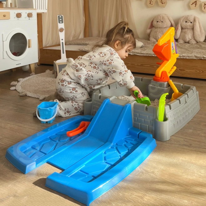 Portable Sandbox WOOPIE Castle with 9 Accessories