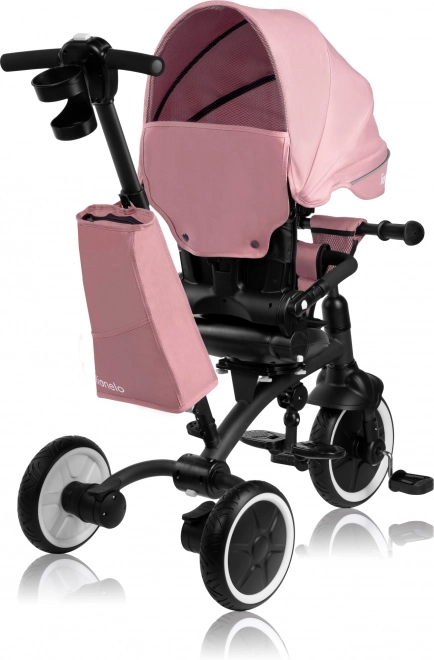 2-in-1 Children's Tricycle by Lionelo - Tris Plus Model in Pink Rose