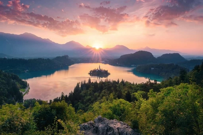 Puzzle Lake Bled Slovenia 3000 Pieces