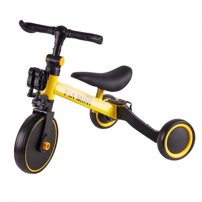 3-in-1 White Trike Fix Mini Tricycle – Yellow