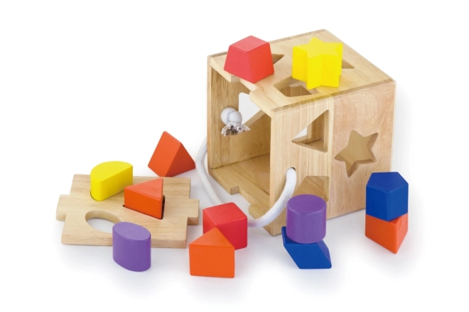 Wooden Shape Sorting Cube