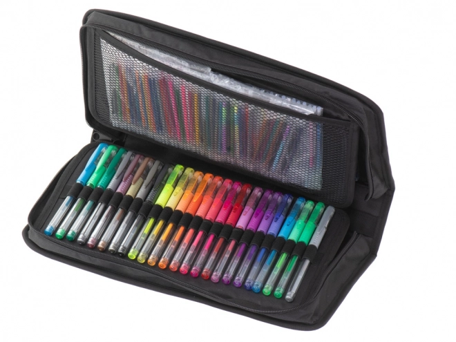 Colorful Gel Pens Set in Case - 120 Pens + 120 Refills