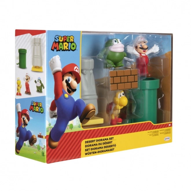 Set di figurine Super Mario Diorama 6 cm