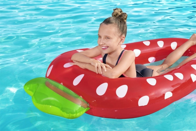 Bestway Children Strawberry Air Mattress with Mesh Bottom