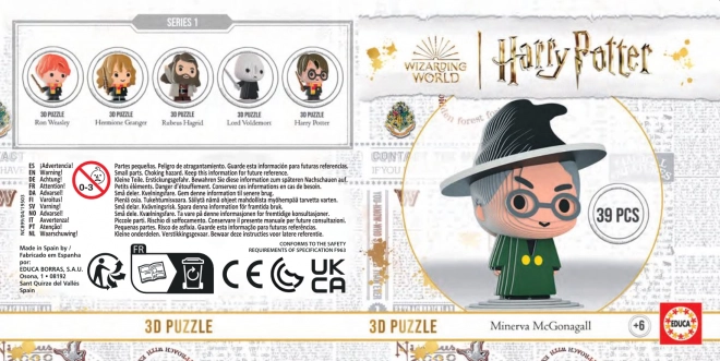 3D Puzzle Harry Potter: Minerva McGonagall