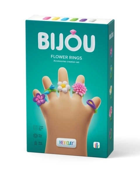 Hey Clay Bijou Flower Rings