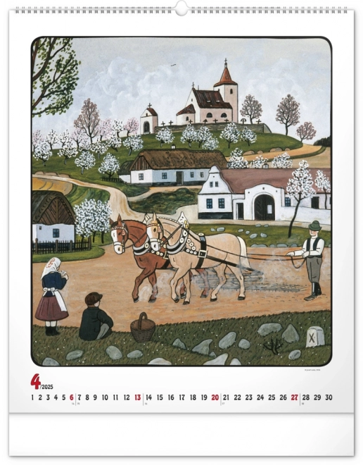 Wall Calendar Josef Lada 2025