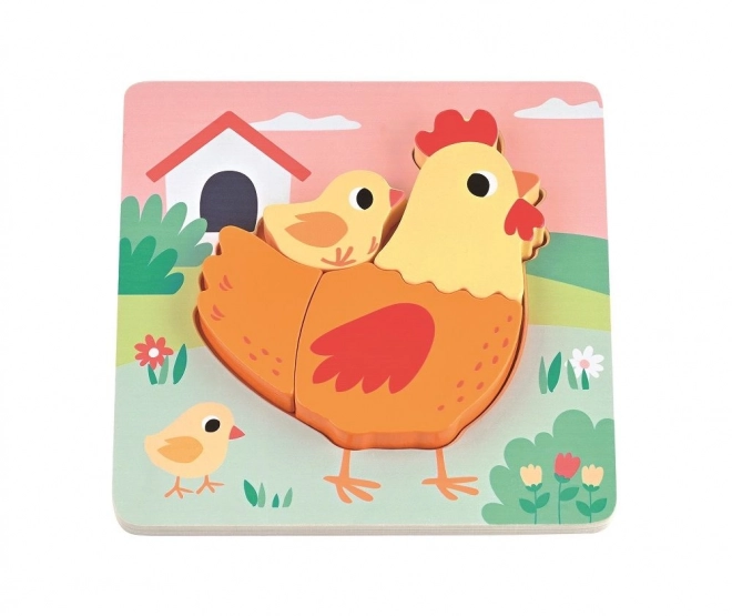 Wooden Farm Puzzle Set