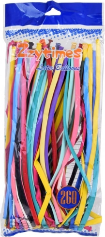 Longs ballons colorés pour modélisation et décoration - 100 pcs