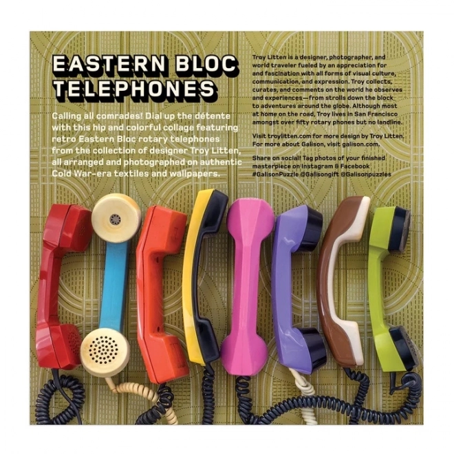 Galison Puzzle Retro Eastern Bloc Telephones