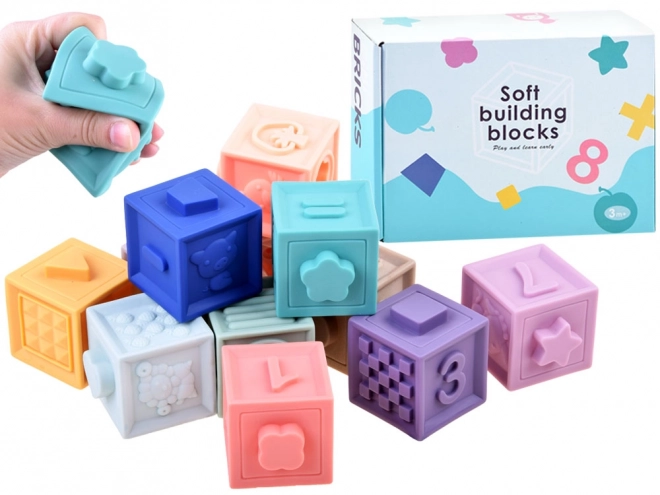 Soft Sensory Baby Blocks Set