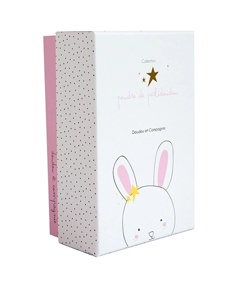 Doudou Gift Set - Plush Pink Bunny - Star 25 cm