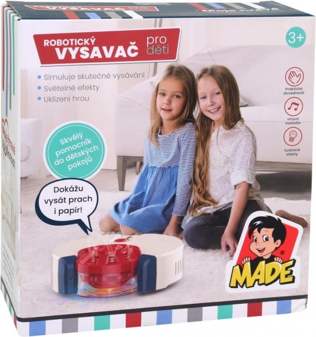 Robotisk børnestøvsuger med lys og lyde