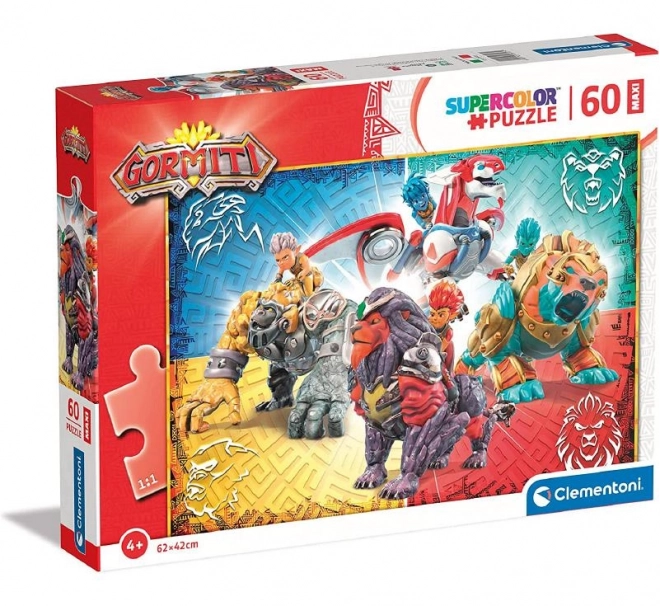 Clementoni Puzzle Gormiti Warriors of the Four Elements Maxi 60 Pieces