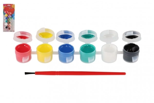 Acrylic Paint Set with Brushes for Glass, Ceramic, and Stones