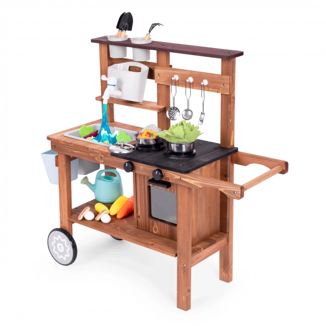 Outdoor Mud Kitchen For Children With Accessories