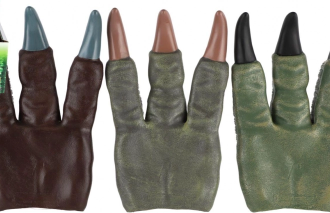 Rubberen Dino Klauwen met Nagels voor de Hand
