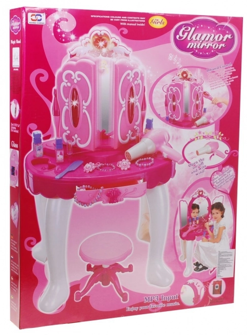 Princess Vanity Set with Accessories in Pink