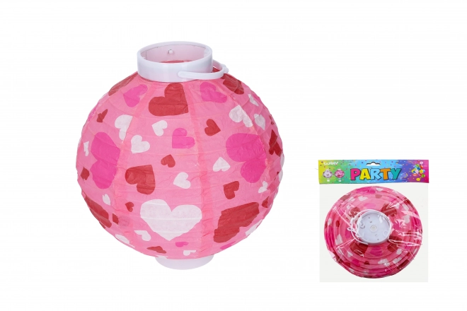 Battery-Powered Heart Lantern - 20 cm