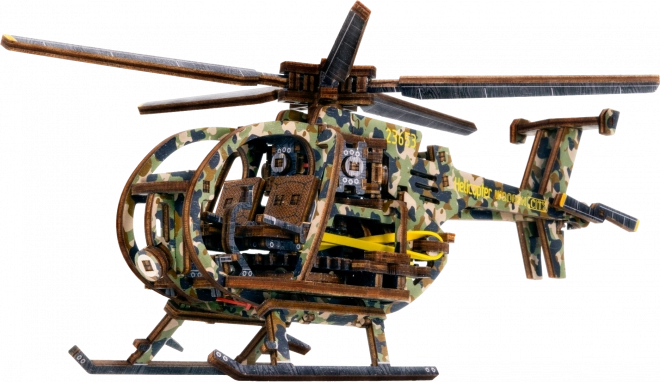 Wooden Mechanical Helicopter Puzzle Limited Edition