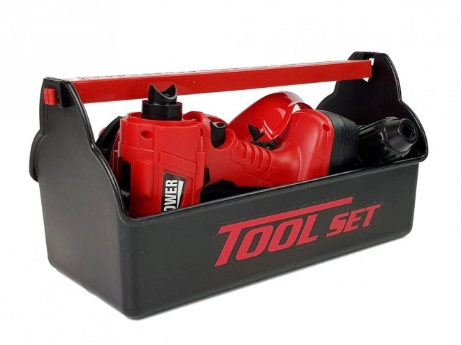 Handyman Tool Set with Box, Drill and Hammer