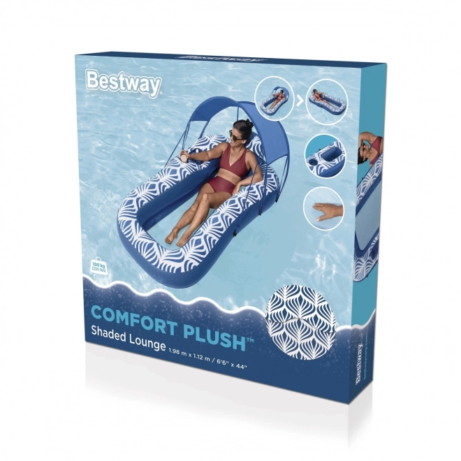 Floating Lounger With Mesh Bottom And Canopy Bestway