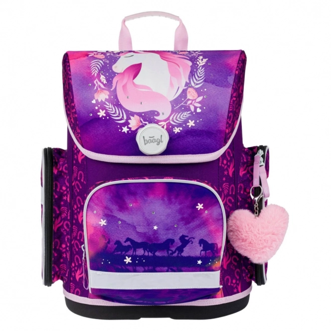 Baagl Ergo School Set with Horse Design