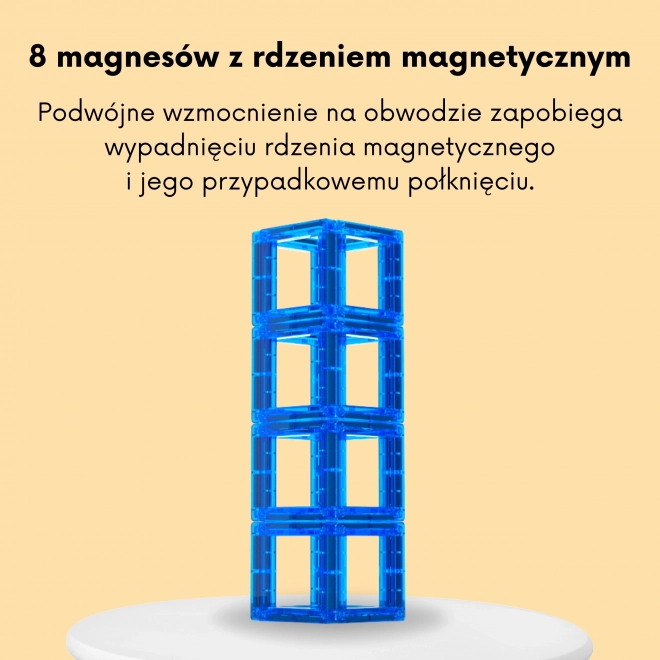 Woopie costruzioni magnetiche per imparare le lettere, 70 pezzi