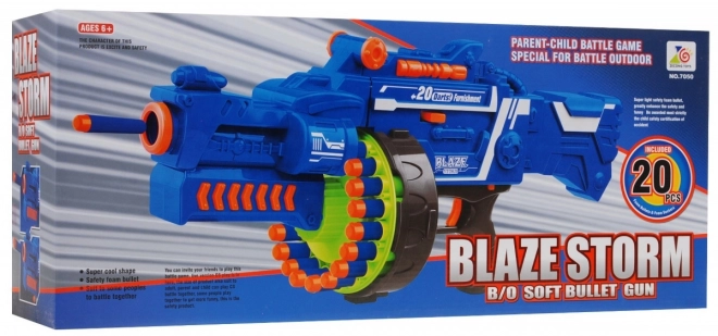 Blaze Storm Children's Toy Machine Gun with Foam Darts