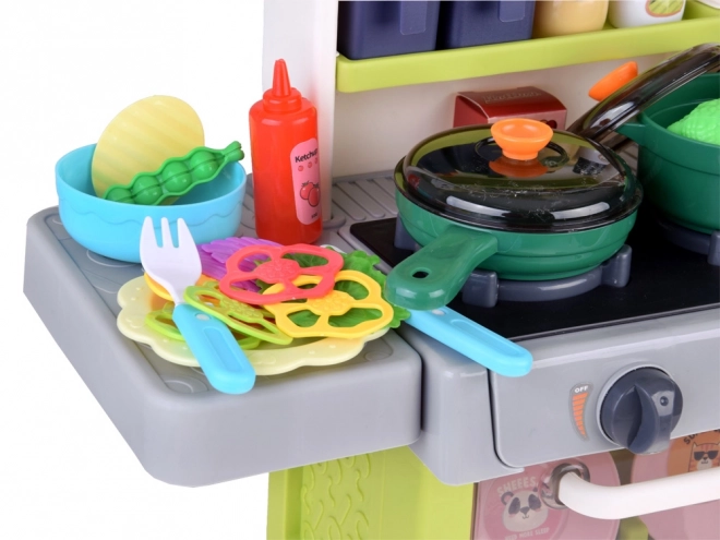 Interactive Kitchen Playset with Light, Sound, and Water Effects