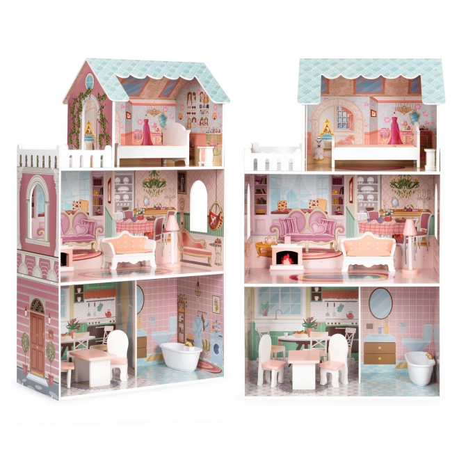 Large Doll House with Furniture ECOTOYS