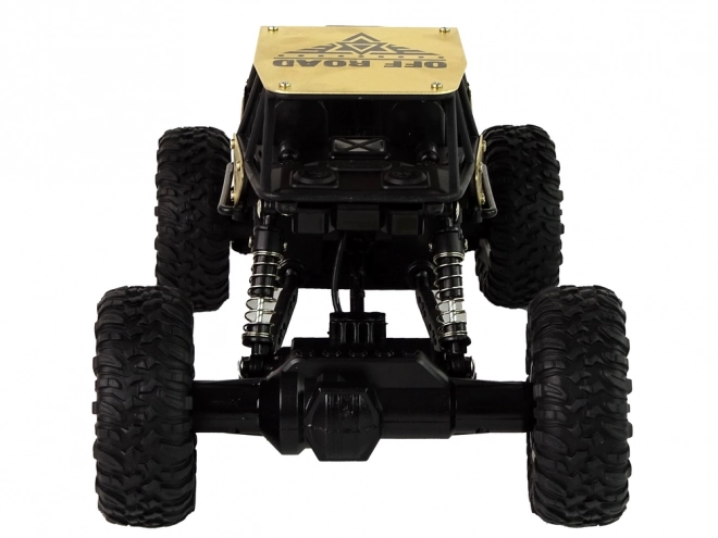 High Wheels Remote Control Car for Kids - Black and Gold