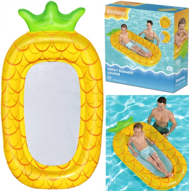 Bestway nafukovací vodní hamak pro děti Ananas se síťovaným dnem