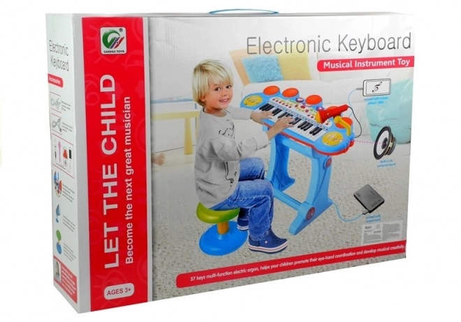 Children's Musical Keyboard Set with Drum and Microphone