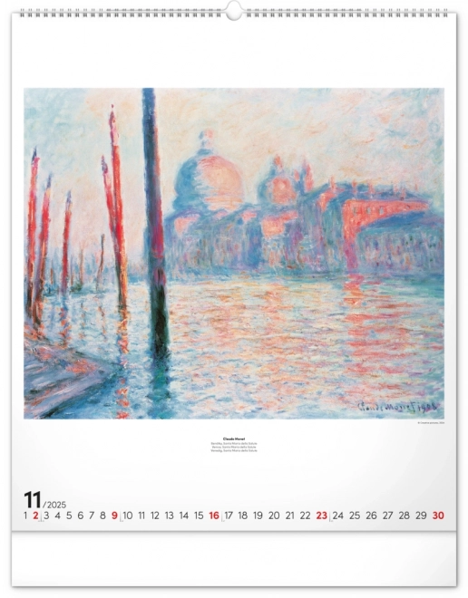 Notique Wall Calendar Impressionism 2025