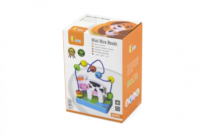 Wooden Cow Maze Toy