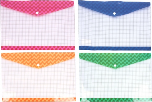 Colorful Folder with Snap 36x26 cm
