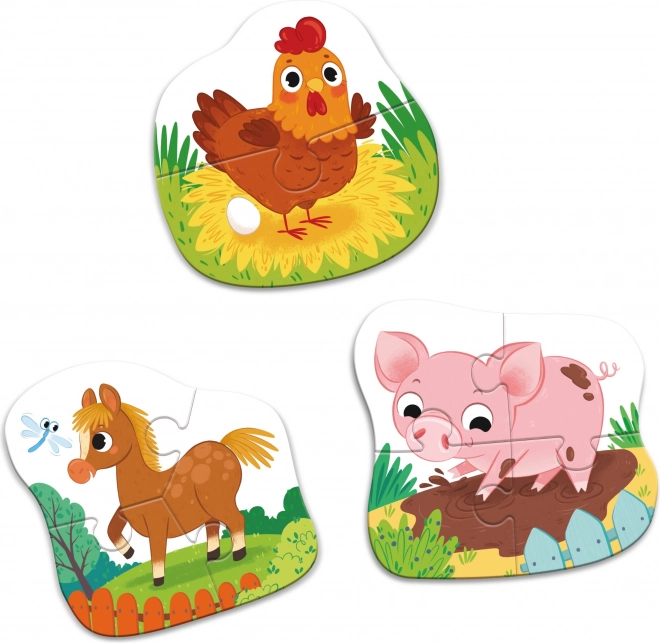 Dodo baby animal farm puzzle set