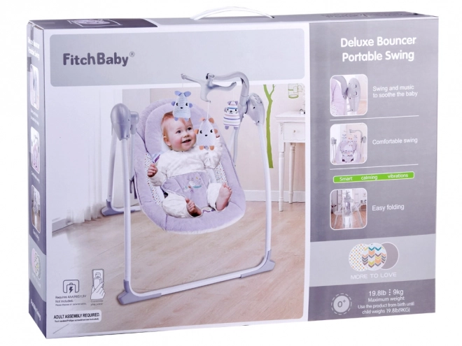 Electric Baby Swing with Lullabies and Nature Sounds