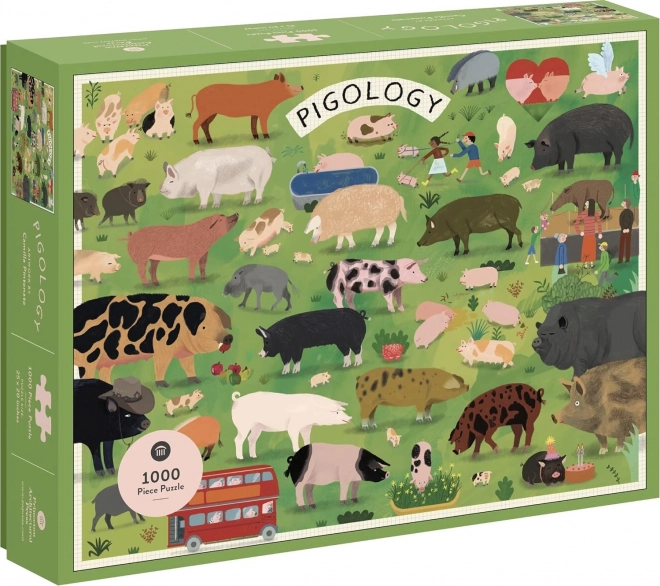 Pigology Puzzle 1000 Pieces by Princeton Architectural Press