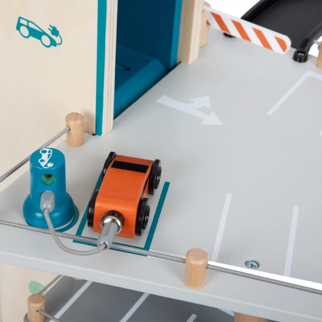 Wooden Racing Parking Lot Small Foot