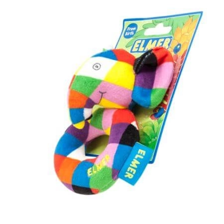 Rainbow Rattle Ring Elmer