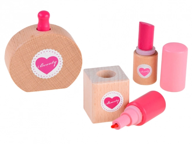 Kids Beauty Case with Wooden Accessories