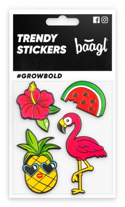 Flamingo 3D Stickers