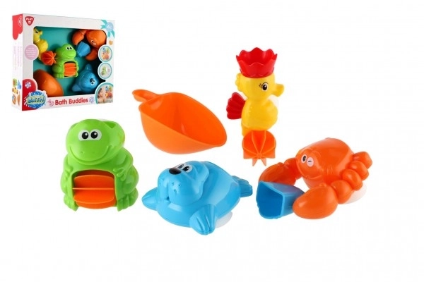 Colorful Water Wheel Bath Toy with Animals