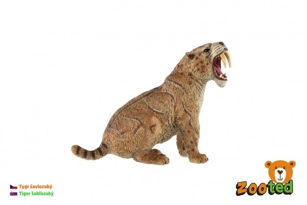 Saber-Toothed Tiger Plastic Figurine