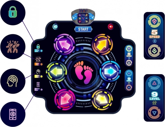 Musical Dance Mat for Children with Bluetooth