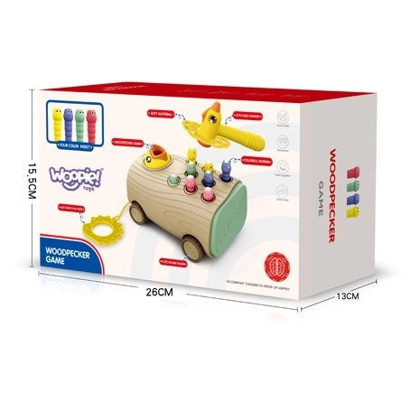 Woodpecker Dexterity Game Pull-Along Stroller for Infants