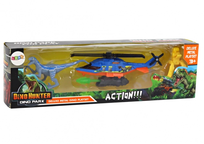 Dino Park Helicopter Play Set